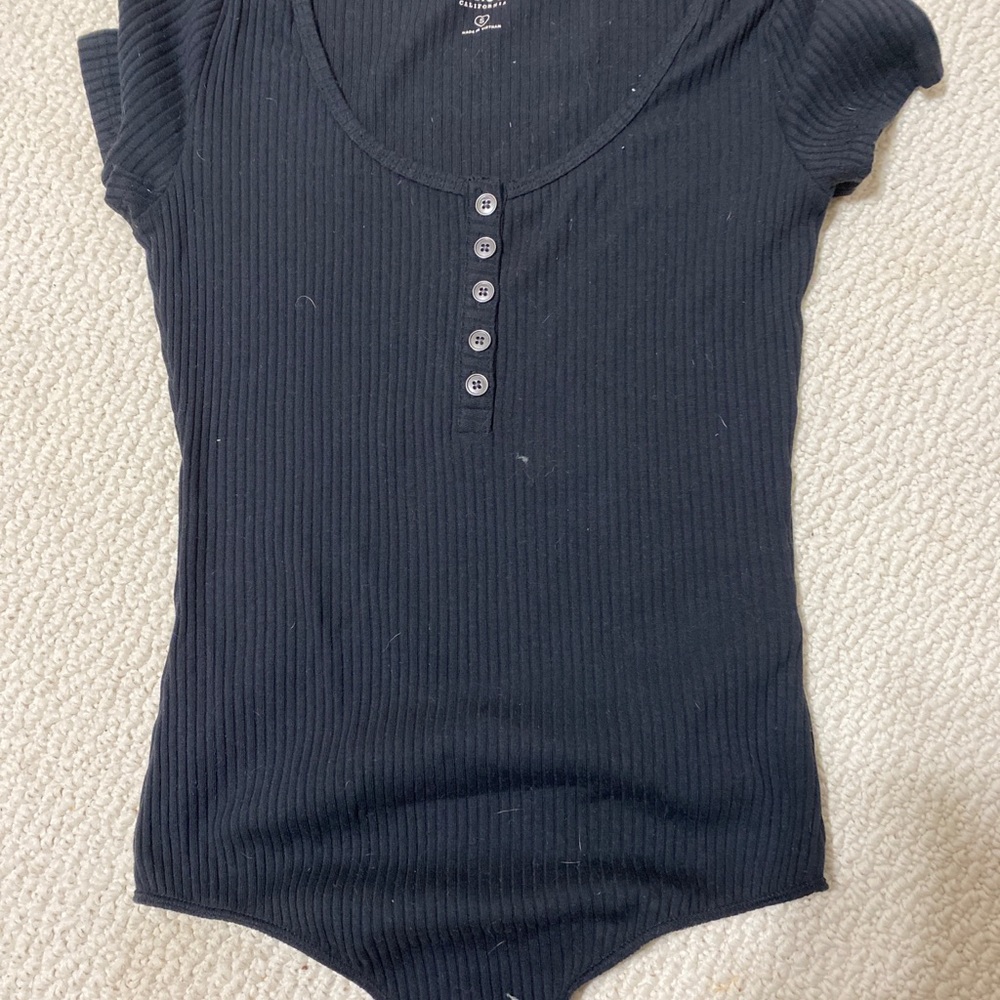 Black Hollister body suit
